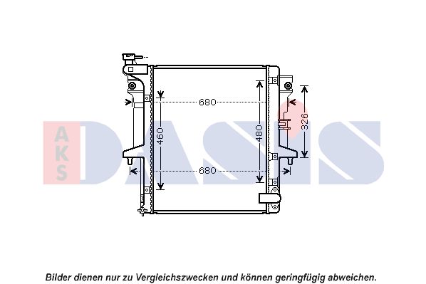 AKS DASIS Radiators, Motora dzesēšanas sistēma 140098N